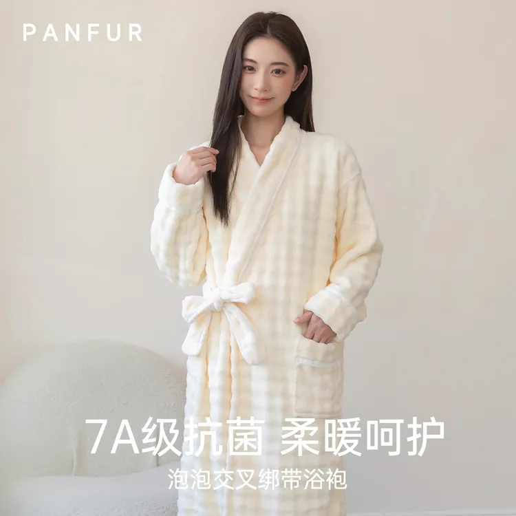 2025新款浴袍女可穿式浴巾强吸水速干洗完澡穿的浴衣四季通用睡袍