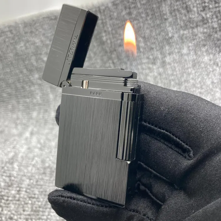 法国都彭朗声同款打火机全系列钢音充气砂轮明火侧滑抗划痕礼物
