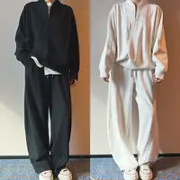 【秀秀新品3】 加厚复合拉链简约卫衣套装运动套装休闲