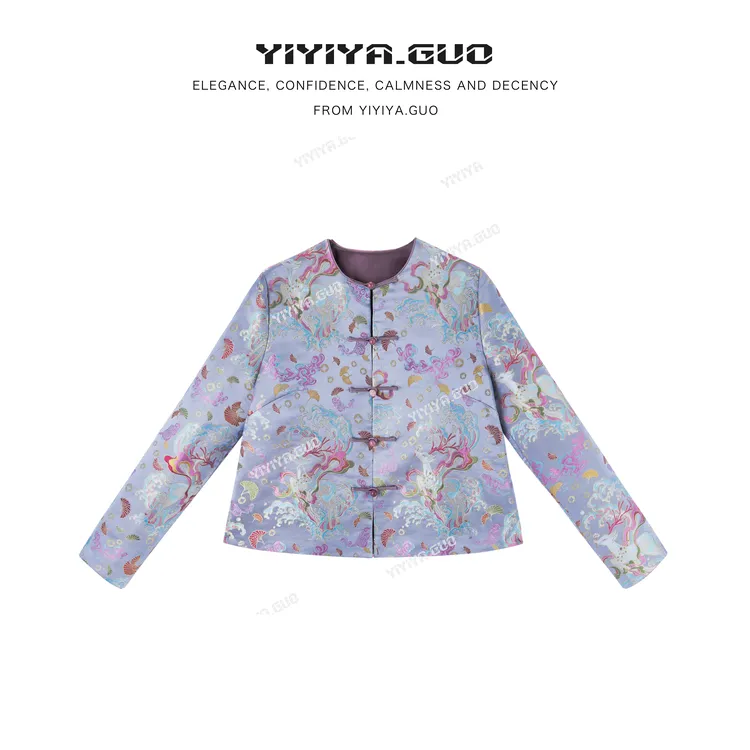 yiyiya.Guo艺艺吖【非遗织金云锦·仙鹿祥云】奢雅外套2566SS52