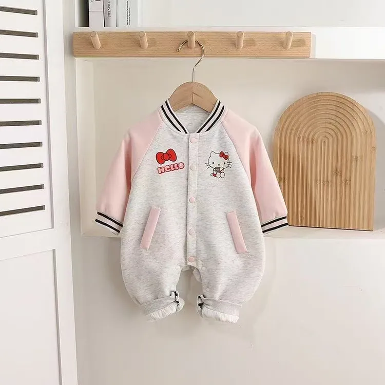 新生儿连体衣秋装女宝宝衣服可爱哈衣超萌春季婴幼儿新款外出爬服