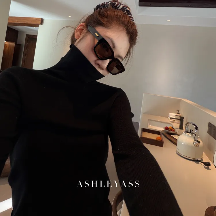 【ASHLEYASS】“超细羊毛五色高领打底（人手必备款）”上衣LSS251767S