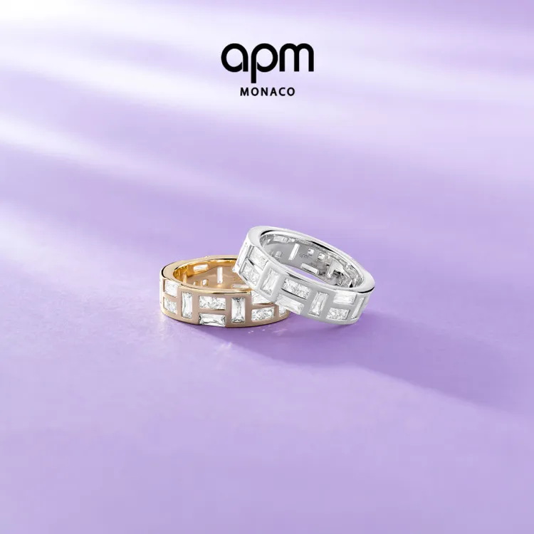 [明星同款]APM Monaco Ice戒指冰块白色时尚精致手饰生日礼物商品图
