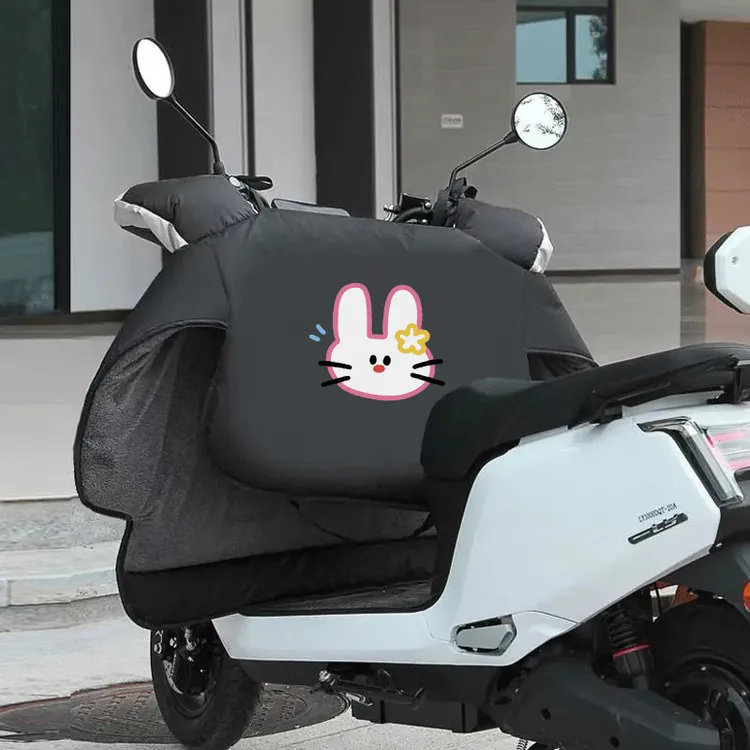 电动车冬季挡风被加绒加厚摩托车电瓶车防雨带反光条保暖防寒防风