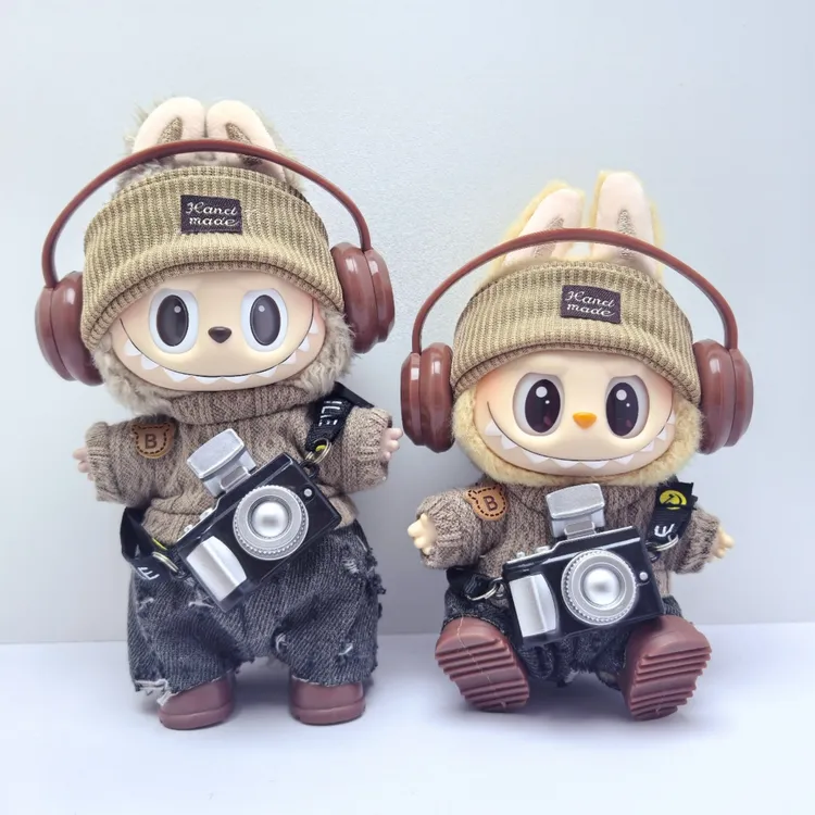 labubu娃衣相机套装一代栗子可可太妃糖糖二代三代通用拉布布衣服