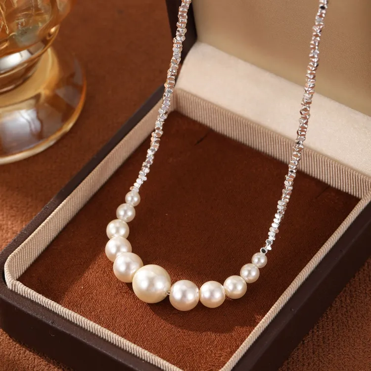 【加长版45+5cm】微笑碎銀子款式项链（长短可调节）毛衣链商品图