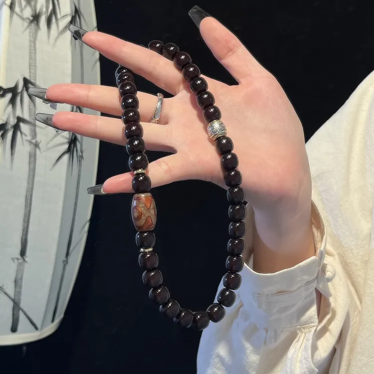 菩提子珠子菩提根天然双圈手串盘玩男款绕指柔