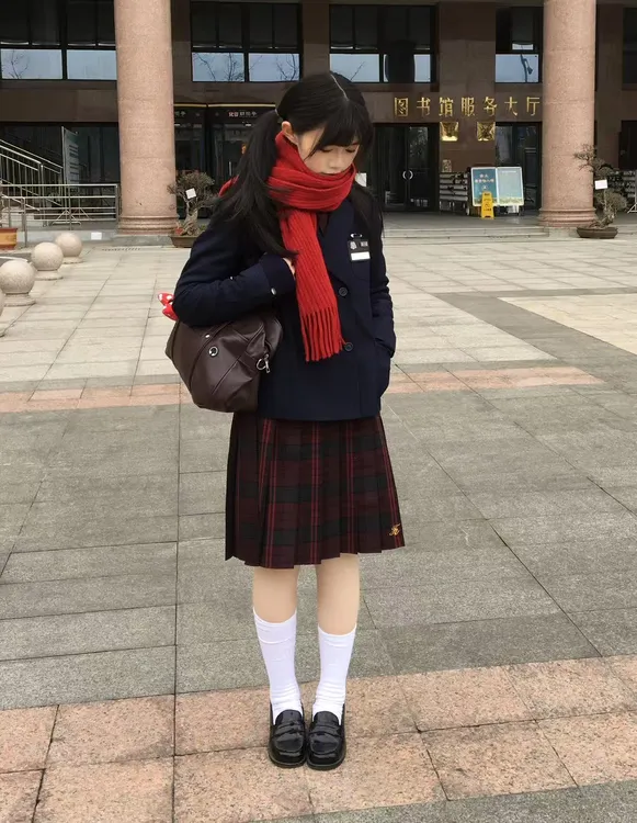 【茶茶家】原创jk格裙55cm厘米长度校供感秋冬季百搭正品制服中长裙