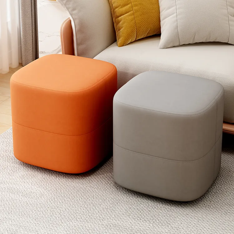 小凳子家用客厅矮凳轻奢高级感软包沙发凳结实耐用换鞋凳出租房用