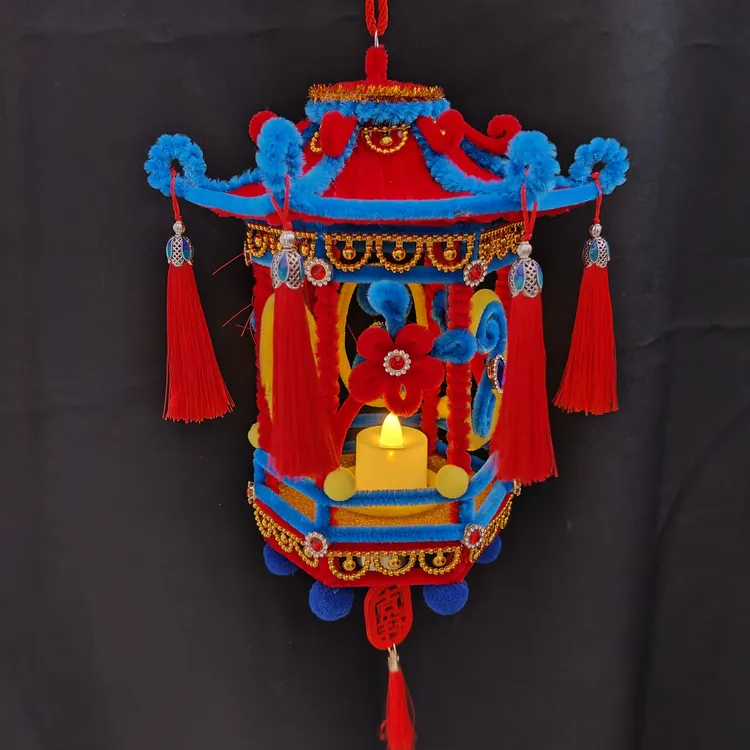 【宫灯】DIY手工宫灯扭扭棒材料包宫灯材料包DIY手工扭扭棒材料配件