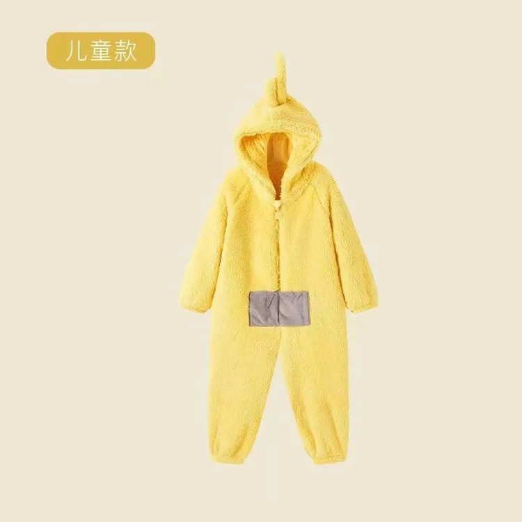 好孩子【万达撤柜】儿童连体睡衣可爱秋冬季卡通家居服珊瑚天线宝宝