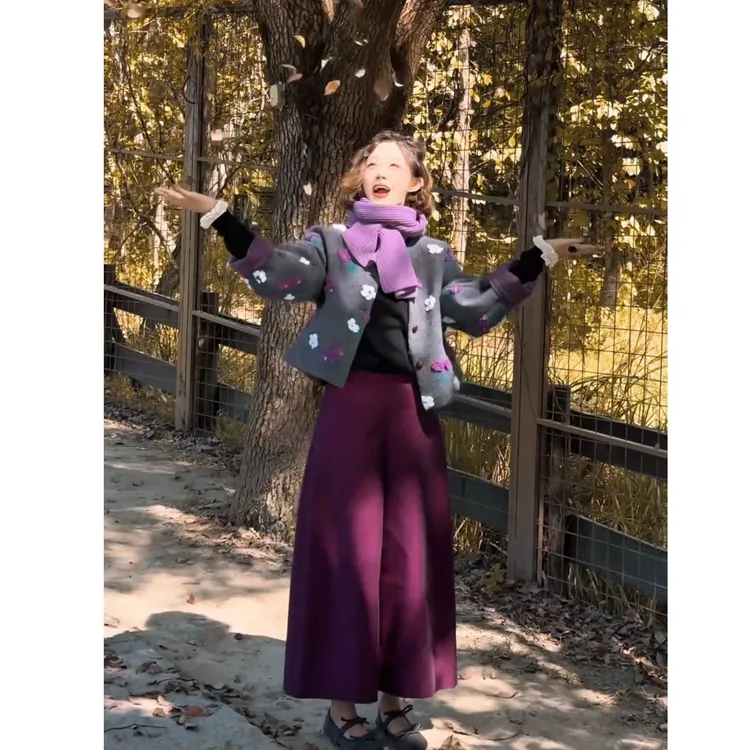 超火一整套2025秋冬季气质小香风慵懒风短款外套裤子两件套