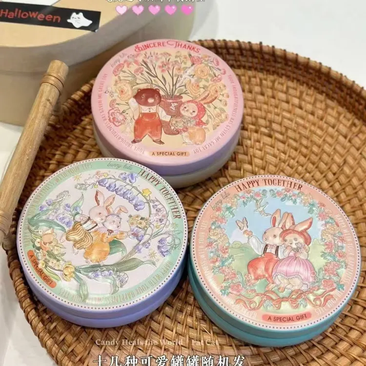 百草梨膏糖可爱梨膏清凉润喉甜美罐装手工润糖圣诞节生日礼物铁盒