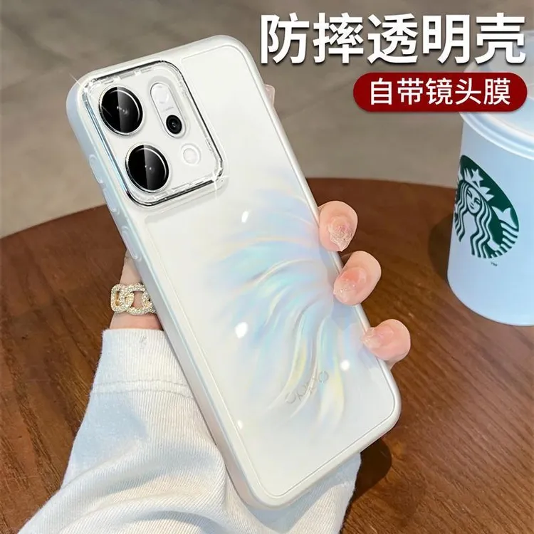 适用OPPOReno14手机壳镜头全包Reno14Pro透明软壳防摔Reno13简约