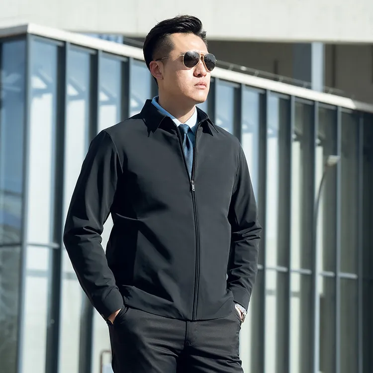 【龙牙】三代暗骥翻领夹克男士商务休闲简约百搭春秋通勤外套男