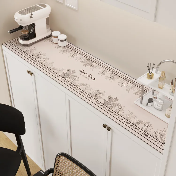 高级感餐边柜桌垫长条可裁剪桌垫电视柜面保护垫子防水柜子防脏垫