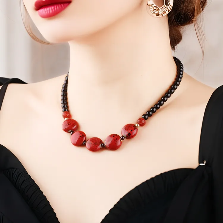 合金项链 合金项链复古短款时尚项链气质遮疤个性古风女款