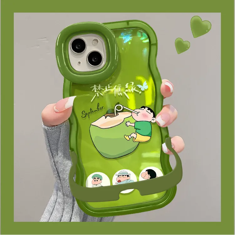 椰子小新适用苹果17华为oppo/vivo小米iPhone16板凳双支架手机壳