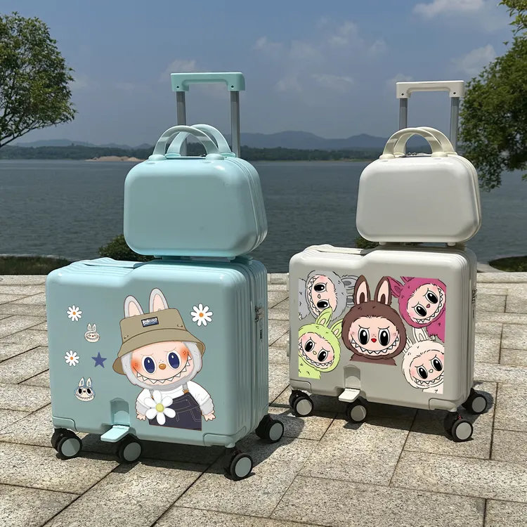 拉布布儿童行李箱可坐骑女孩小型20寸学生拉杆箱旅行登机密码箱男