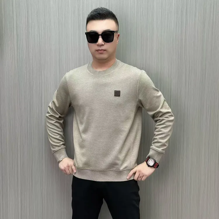 【68027】秋冬新款 圆领老钱风 轻奢时尚 简约休闲卫衣