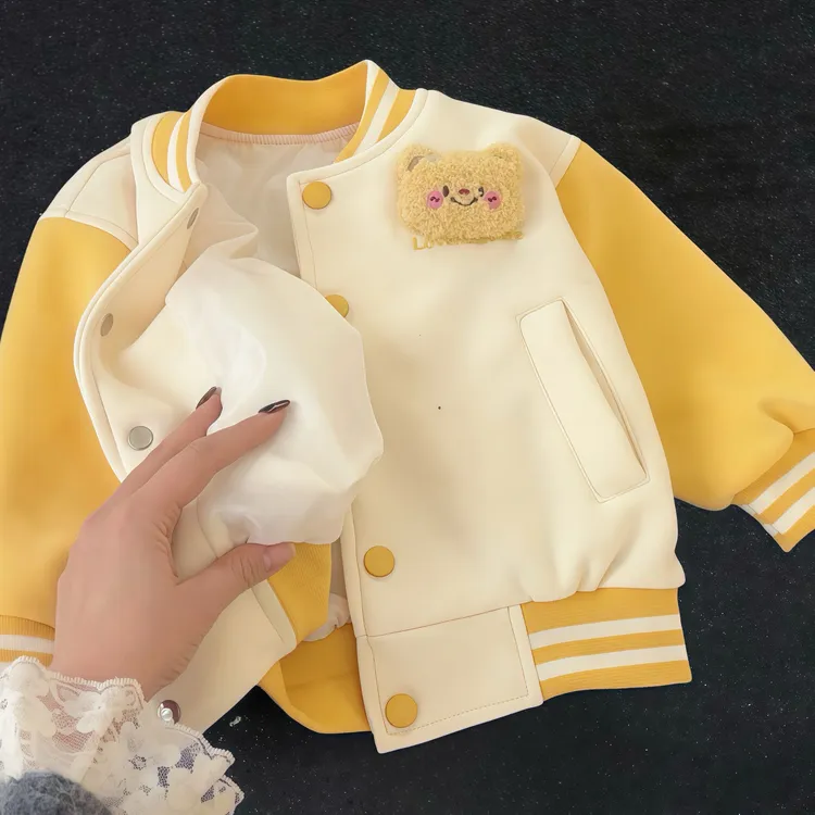 女童春秋爆款2025春装新款洋气儿童棒球服网红炸街宝宝春季上衣服