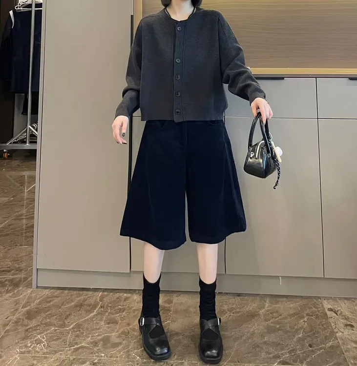 米可/MK-2786LJ【简约气质针织开衫】时尚休闲气质秋季新款针织衫