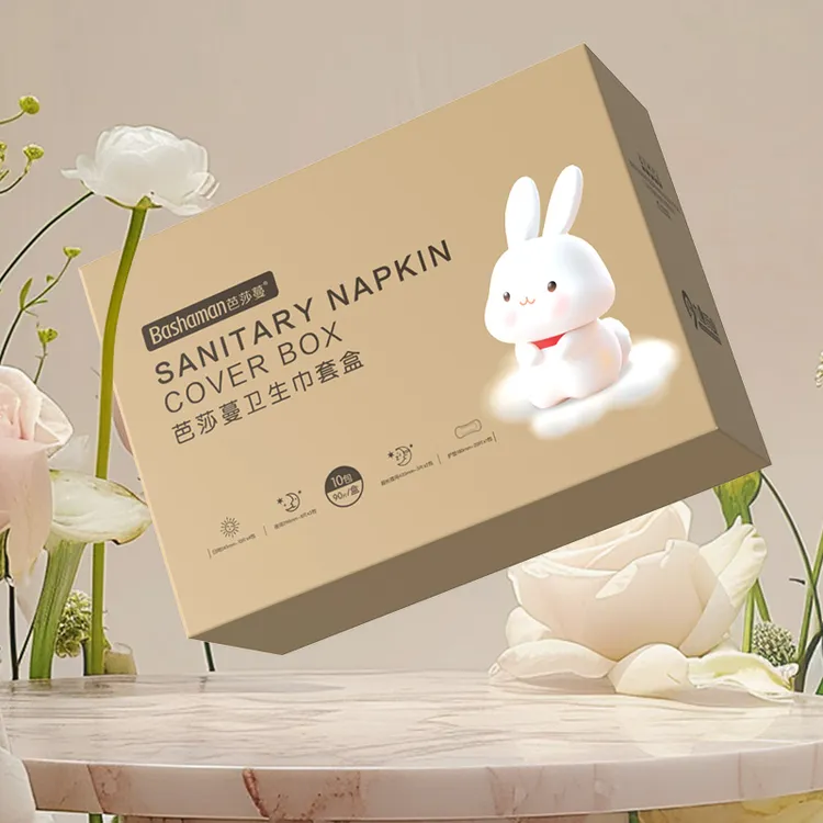 【芭莎蔓】金版混合装卫生巾透气(4日+3夜+2长+1垫)10包