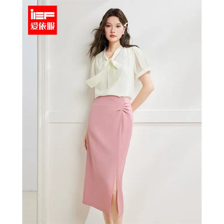 IEF/爱依服时尚套装2025夏季新款法式名媛淑女气质显瘦上下套裙