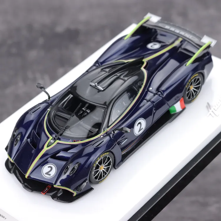 DMY 1:43 帕加尼 Pagani 花雅 R 蓝碳 2# 树脂车模