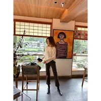 【YANG】秋季新款复古软糯毛衣宽松亮片针织上衣YY-613