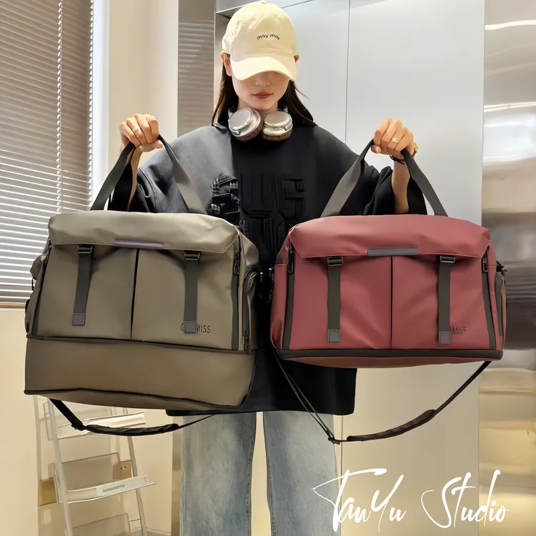 探屿健身包干湿分离短途旅行包出差手提行李袋大容量训练健身运动