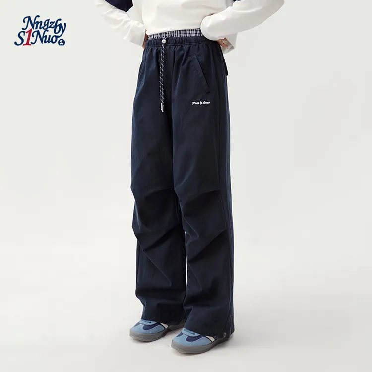 初中生秋季新款女大童工装裤青少年伞裤休闲裤C25CX1023W-D