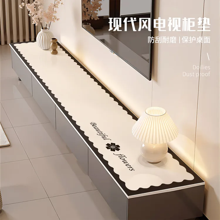 高级感电视柜桌垫台面保护垫餐边柜子防脏垫玄关桌面鞋柜防尘垫子