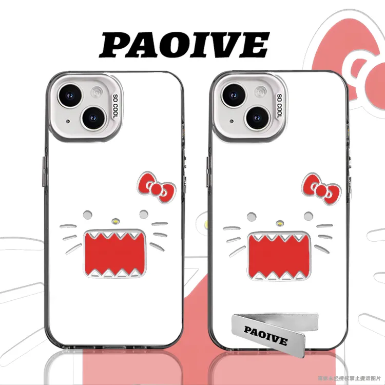HelloKitty适用苹果华为vivoiPhone小米三星防摔彩银手机壳
