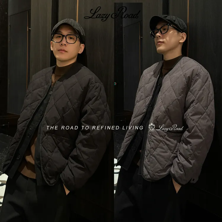 【LazyRoad】“叠穿隐奢” BC高奢系列 90绒子 老钱风羽绒服 -W6959