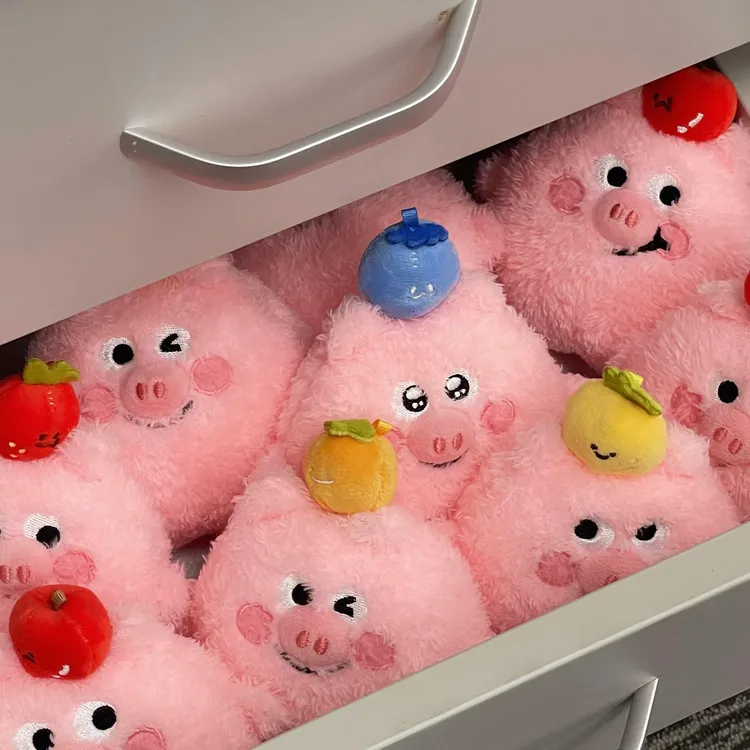 正版猪培根玩偶可爱包包挂件毛绒玩具书包挂饰公仔钥匙扣生日礼物