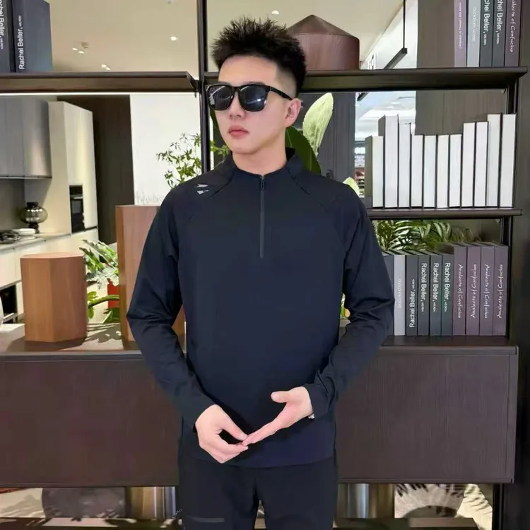 1290长袖拉链秋季常规款运动拼接T恤打底衫连帽速干春秋商品图