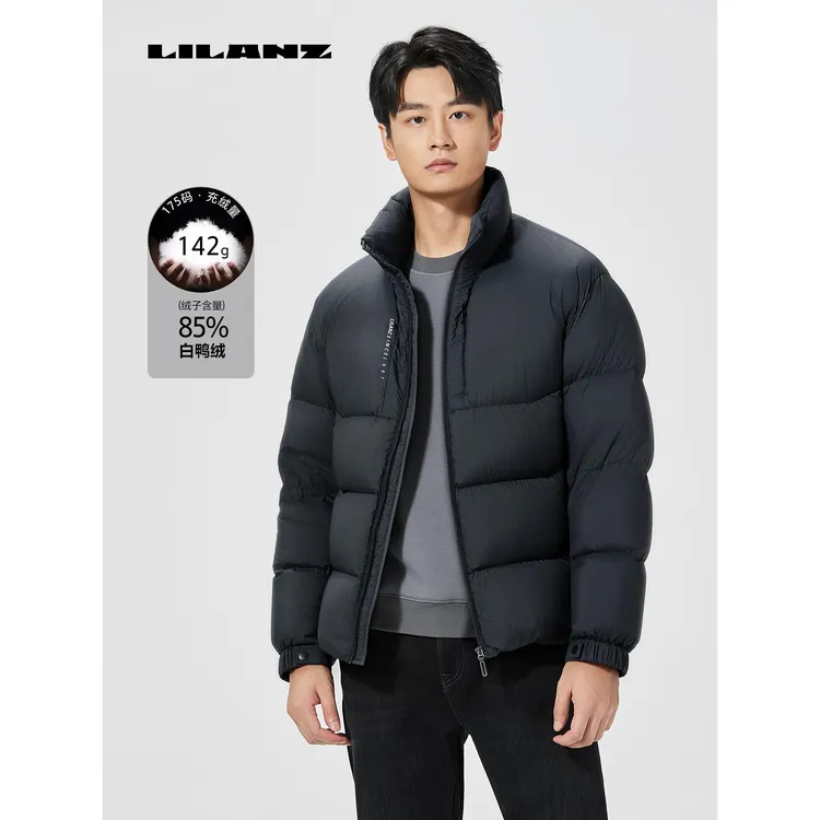 冬季【加厚85%绒子含量】高领保暖羽绒服短款冬季外套男B4DRF0031