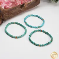 【小北珠宝】绿松石DIY单圈手串约4*5mm【多样性发一件】19-WH236X110