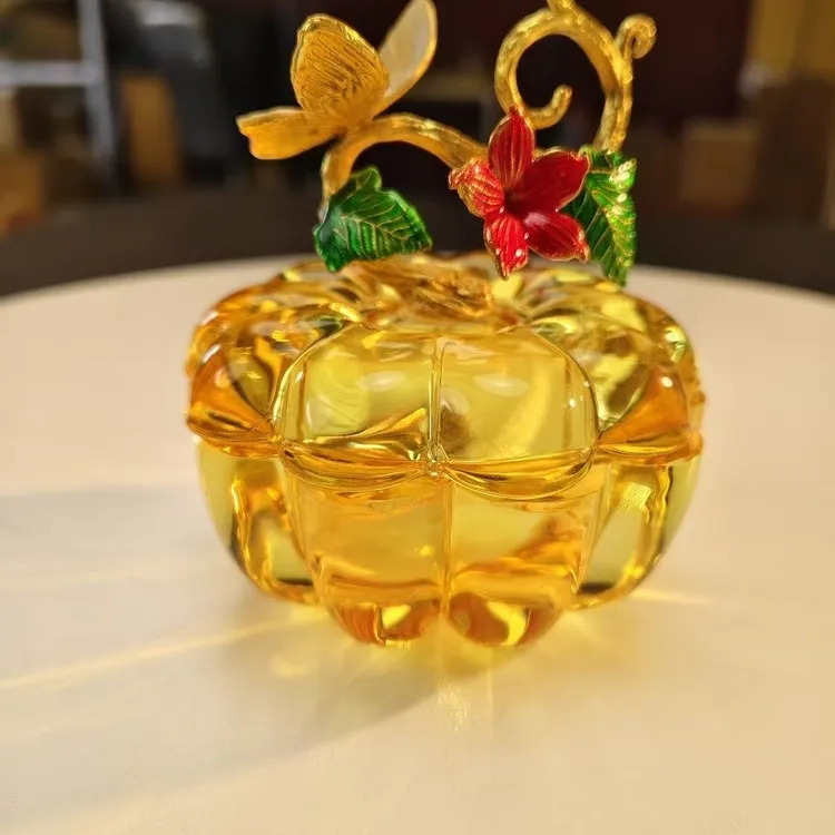 网红水晶南瓜工艺品摆件玻璃创意卧室饰品摆饰ins风装饰高颜值