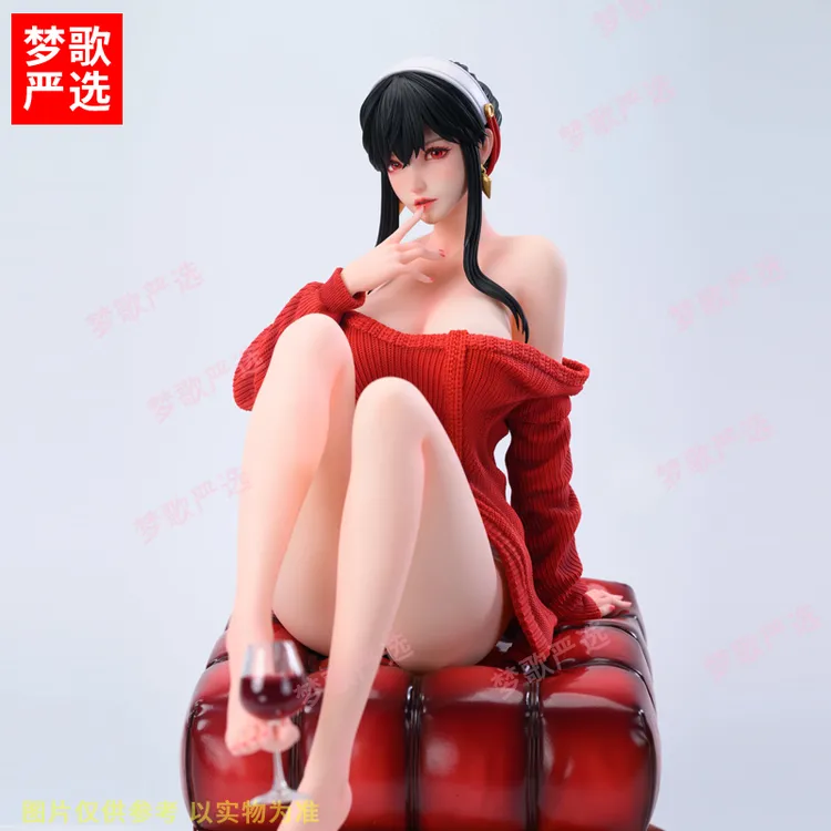 【梦歌严选】21cm粉蝶微醺约尔富杰间谍过家家动漫潮玩GK手办摆件礼
