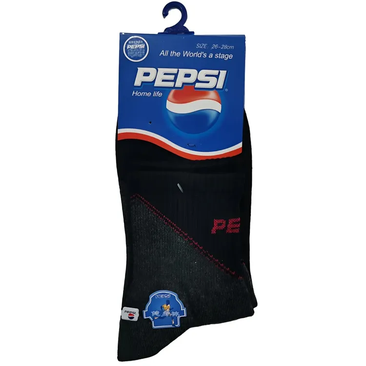 百事5602（5双装）男士精梳棉印花字母图案运动袜篮球袜男士运动袜