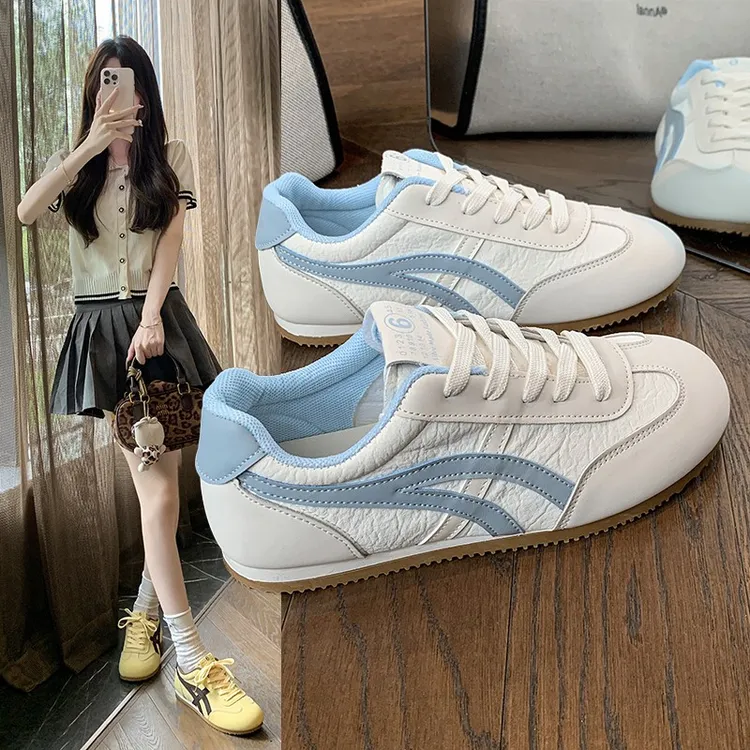 女款德训鞋底透气时尚休闲鞋时尚网面阿甘鞋潮流百搭软底潮鞋夏季