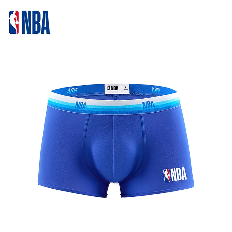 NBA官方正品内裤1条装棉质透气经典款青年休闲棉质四角裤男士