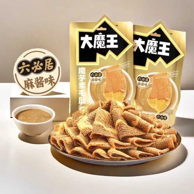 盐津铺子大魔王魔芋素毛肚麻酱素毛肚麻酱味香辣解馋休闲小零食商品图