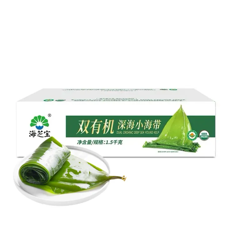 海之宝威海荣成海芝宝双有机深海盐渍深海小海带山东无污染小韩团