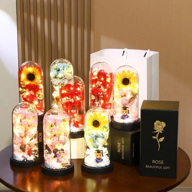 【当天发货】教师节开学季师生礼物玫瑰节日礼物创意摆件