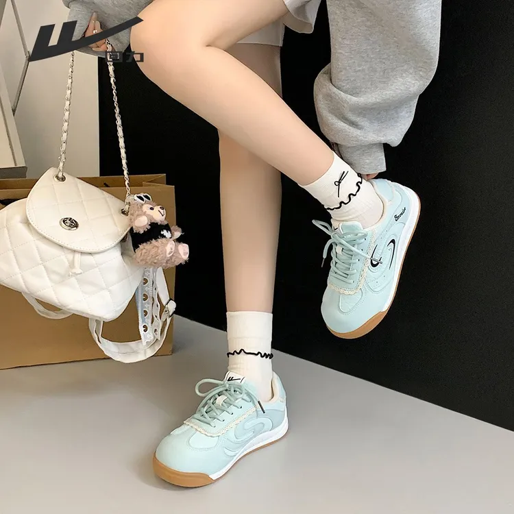 回力女鞋德训鞋女2025冬季新款薄荷绿多巴胺时尚休闲轻便舒适板鞋