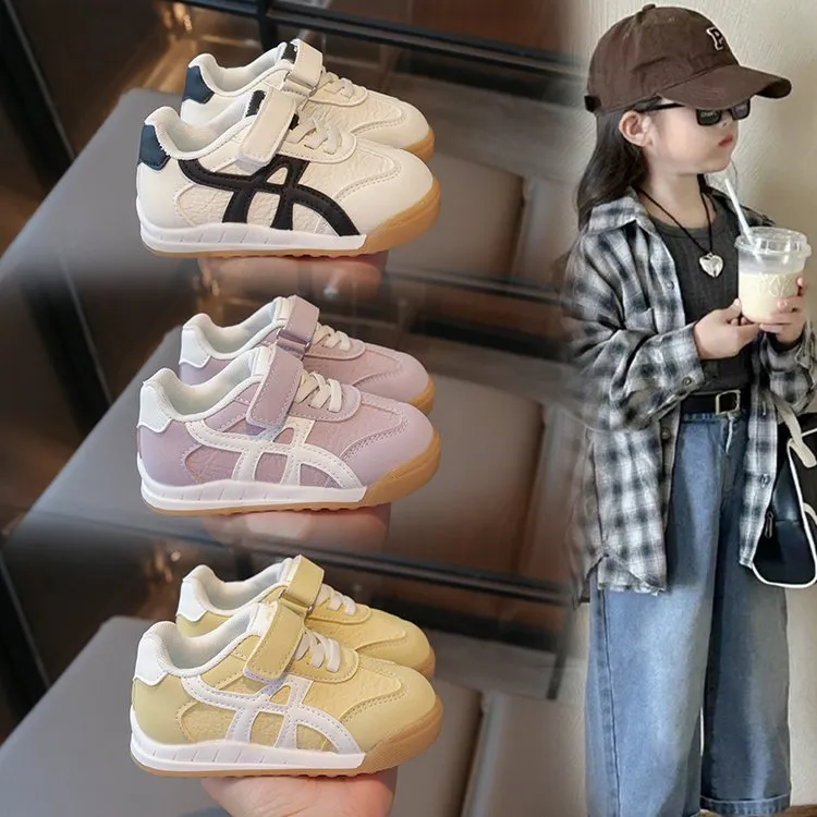 儿童阿甘鞋2025春秋新款女童运动鞋软底小白鞋男童透气板鞋宝宝鞋