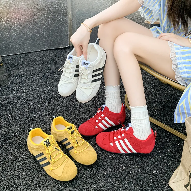 JOJO德训鞋春夏纯色胶粘夏季时尚休闲鞋子女ins潮牌百搭